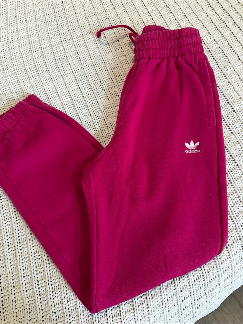 adidas women  Pink Fleece Jogger Pants